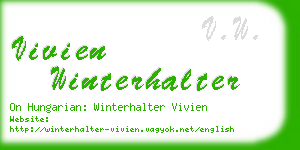 vivien winterhalter business card